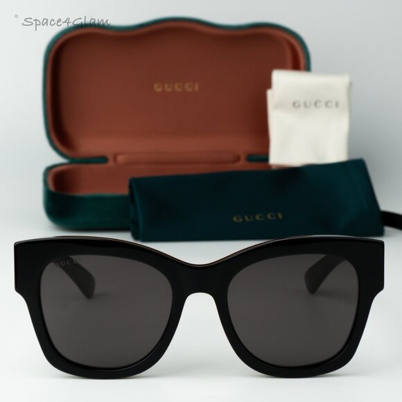 Gucci Women Sunglasses Black Grey Square GG1789S 001 BRAND NEW